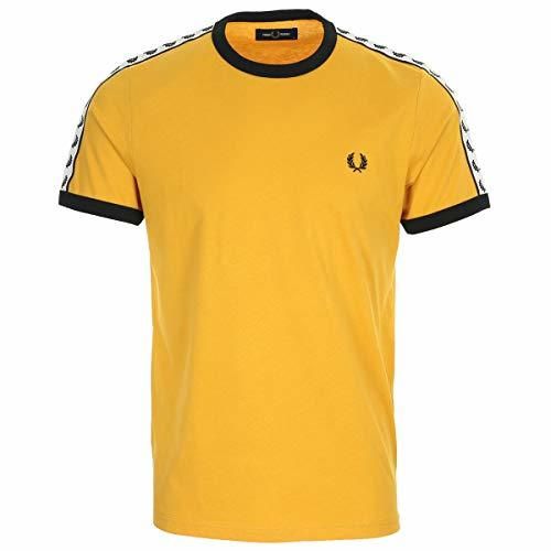 Fred Perry Camiseta T-Shirt Hombre Amarillo S