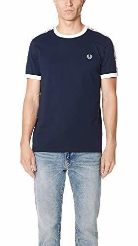 Fred Perry Taped Ringer Camiseta, Azul