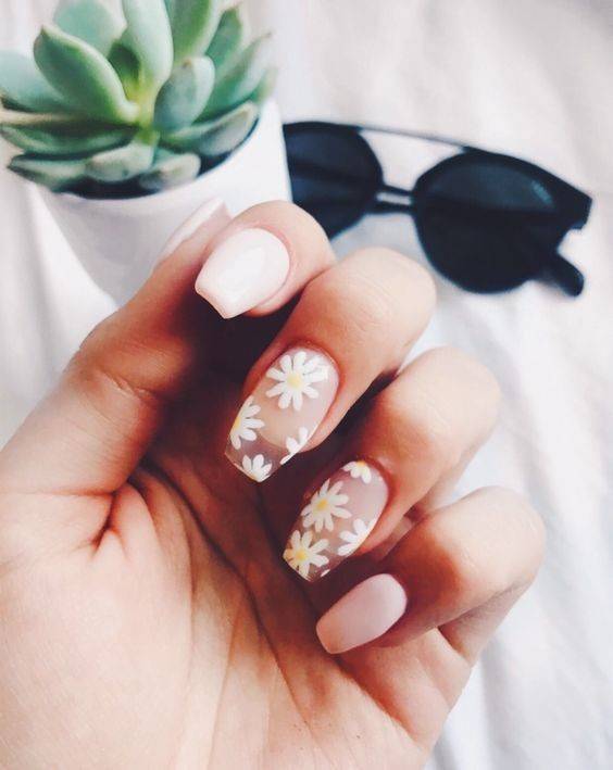 Fashion Unhas com flores