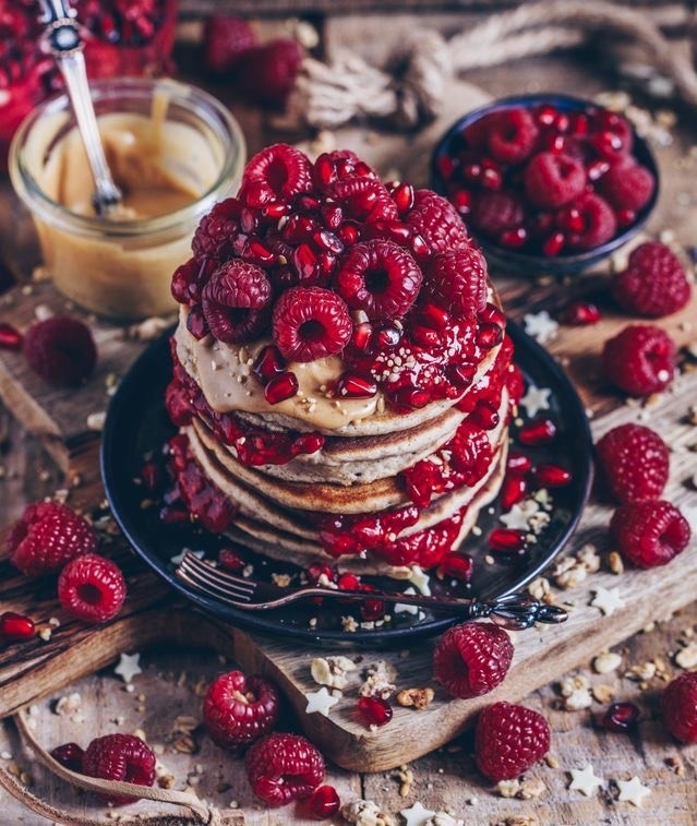 Fashion Himbeeren Pancakes