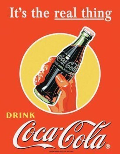 Cartel de chapa 'Coca-Cola', Tamaño