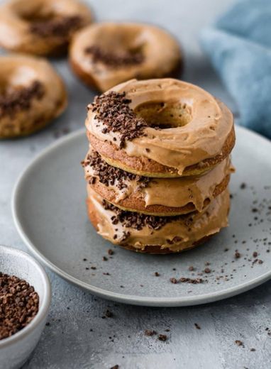 Donuts caseiros de côco, sem açúcar