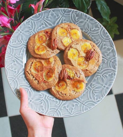 Panquecas de banana caramelizadas