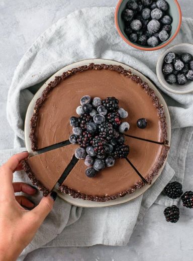 Tarte de chocolate (vegan)