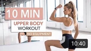 Fashion 10 MIN UPPER BODY WORKOUT 