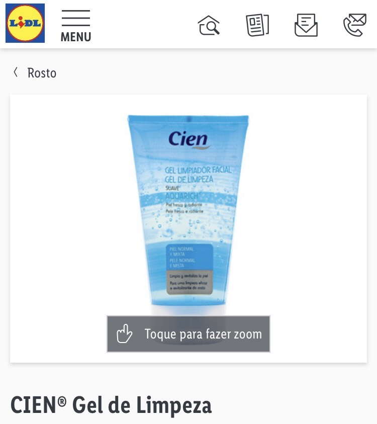 Producto CIEN® Gel de Limpeza