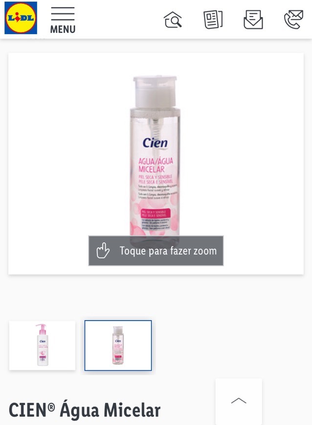 Products CIEN® Água Micelar 