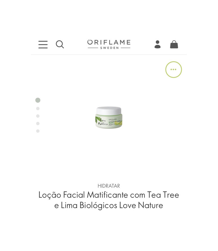 Producto Loção Facial Matificante com Tea Tree e Lima Biológicos Love