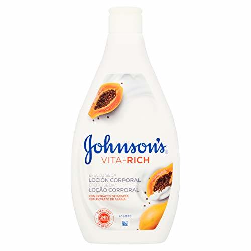 Belleza Johnson's Vita-Rich Efecto Seda Papaya Loción Corporal - 6 Recipientes de 400