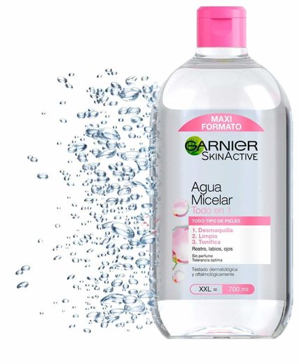 Garnier Skin Active Agua Micelar Clásica para Todo Tipo de Pieles Formato