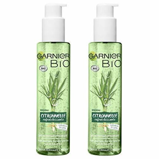 Garnier Garnier Garnier Bio Gel Limpiador détoxifiant - citronela rafraîchissante, Pack of 2 x