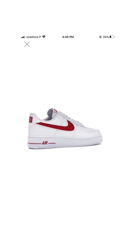 Producto Air Force 1 white gym red