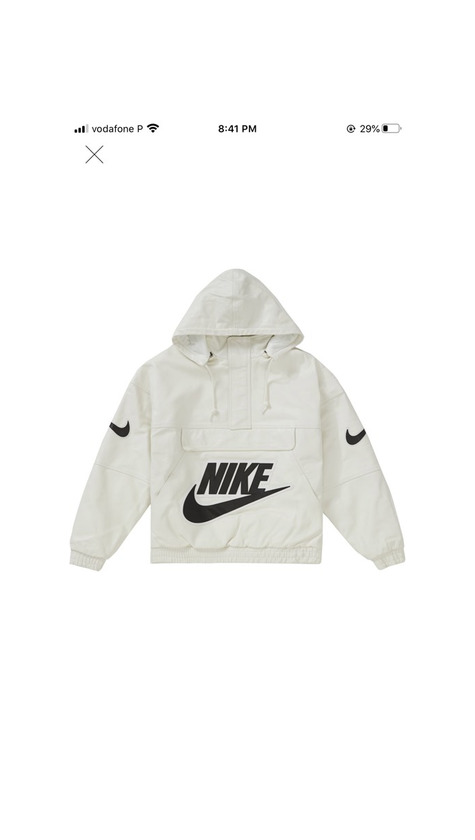 Product Supreme X Nike anorak white 