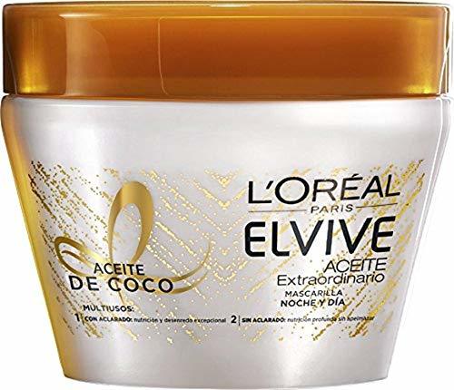 Social L'Oreal Paris Elvive Mascarilla Aceite de Coco Noche y Día