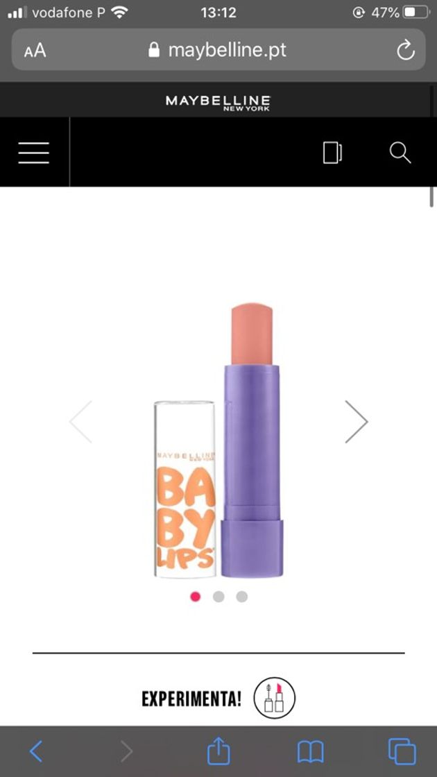 Product Maybelline babylips