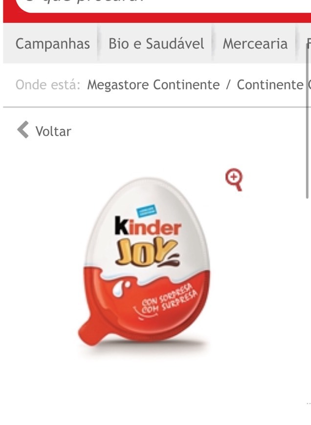 Producto Kinder joy