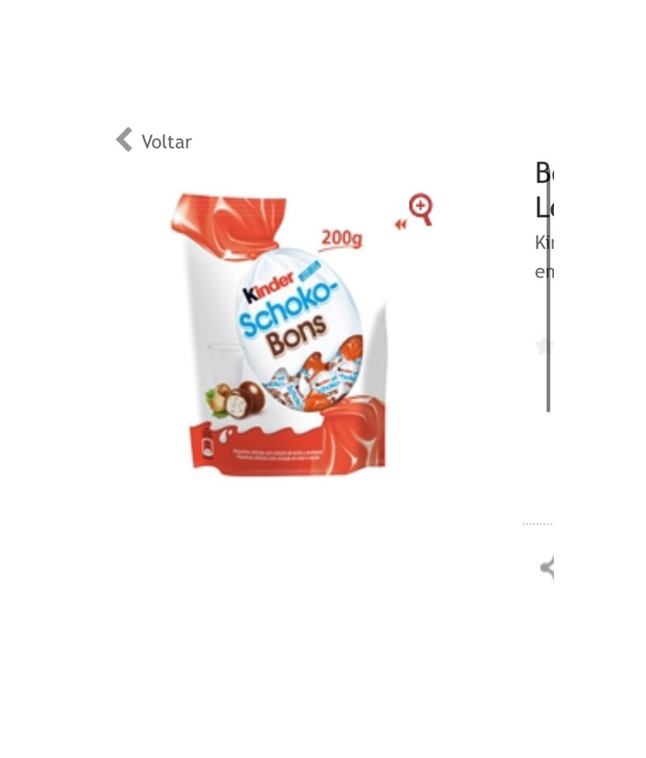 Products Schoko-Bons kinder