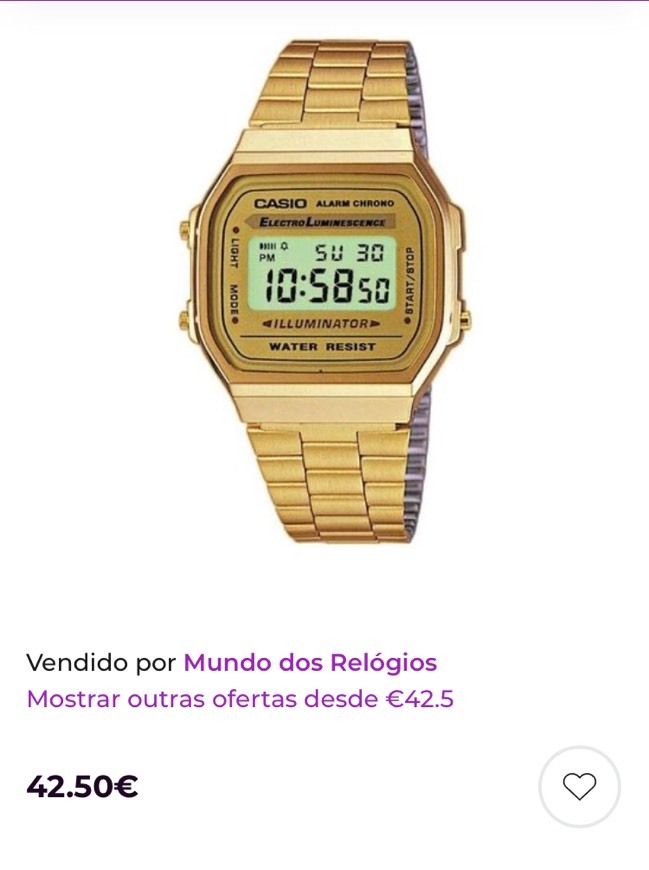 Moda Relógio casio