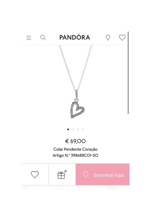 Products Colar Pandora coração