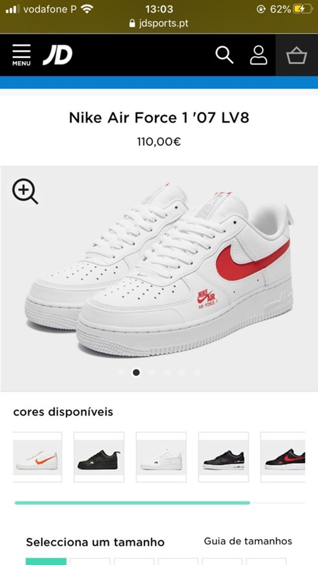 Productos Nike air force 1 vermelhas