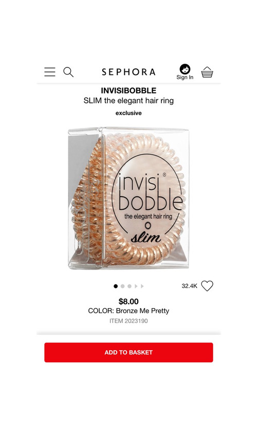 Products Invisibobble slim dourado