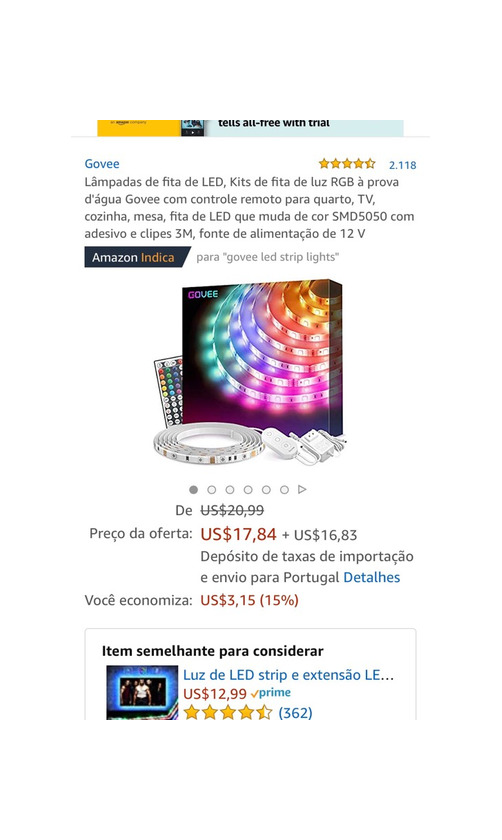 Productos Leds Amazon