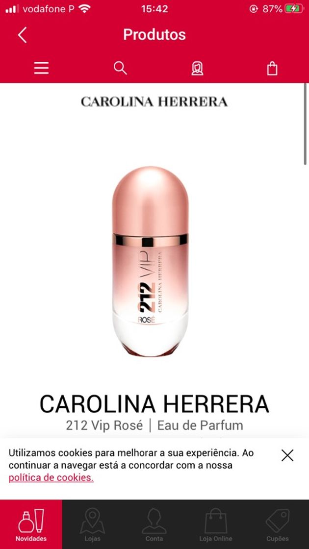 Productos Carolina herrera VIP rosé