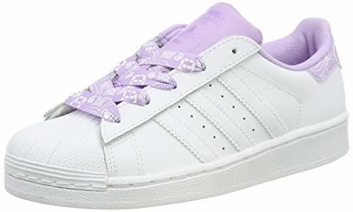 Moda adidas Superstar C, Zapatillas de Gimnasia Unisex Niños, Blanco