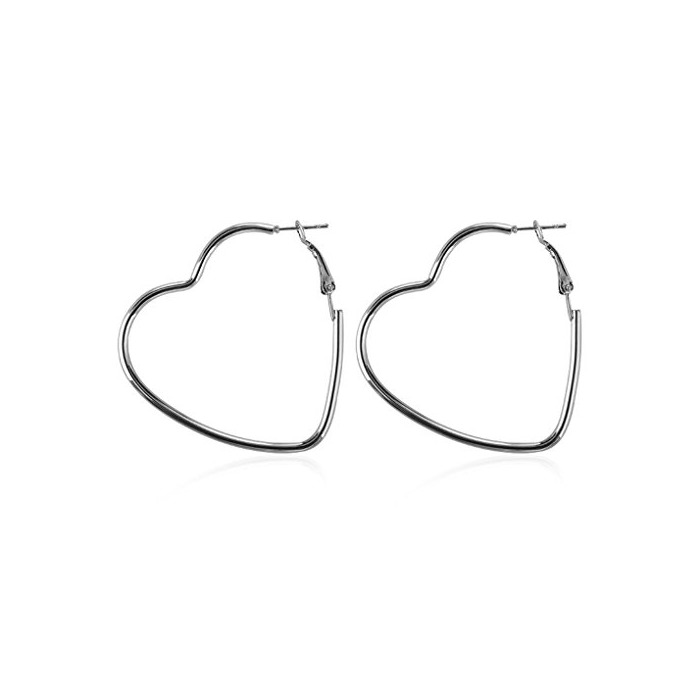 Home fgyhty Women Girls Exaggerated Hollow Heart Statement Earrings Women Jewelry Hook Dangle