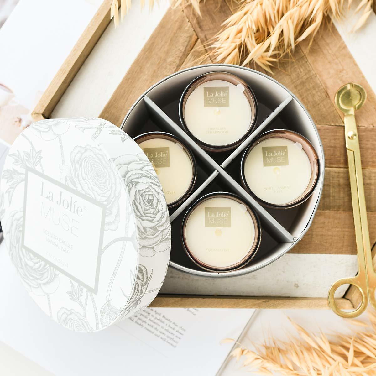 Social La Jolíe Muse Juego de 4 Velas aromatizadas de Regalos