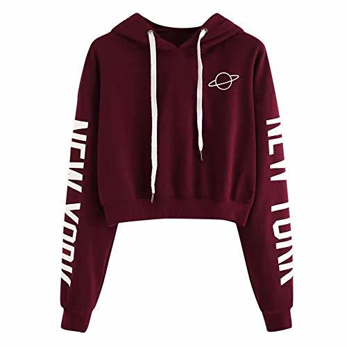 Product ZJSWCP Sudadera Casual para Mujer otoño de Manga Larga con Capucha Sudadera