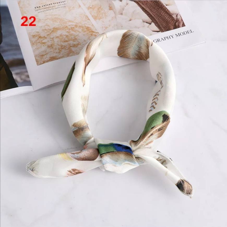 Faixa De Cabelo Pequeno Vintage Lenço Bandana Lenço Quadrado