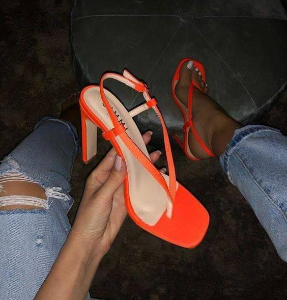 Social Sandálias laranja 