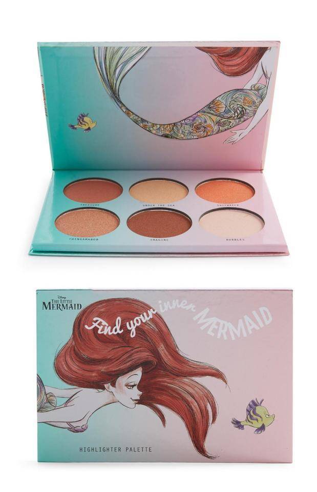 Social Paleta de iluminadores pequena sereia da Primark 