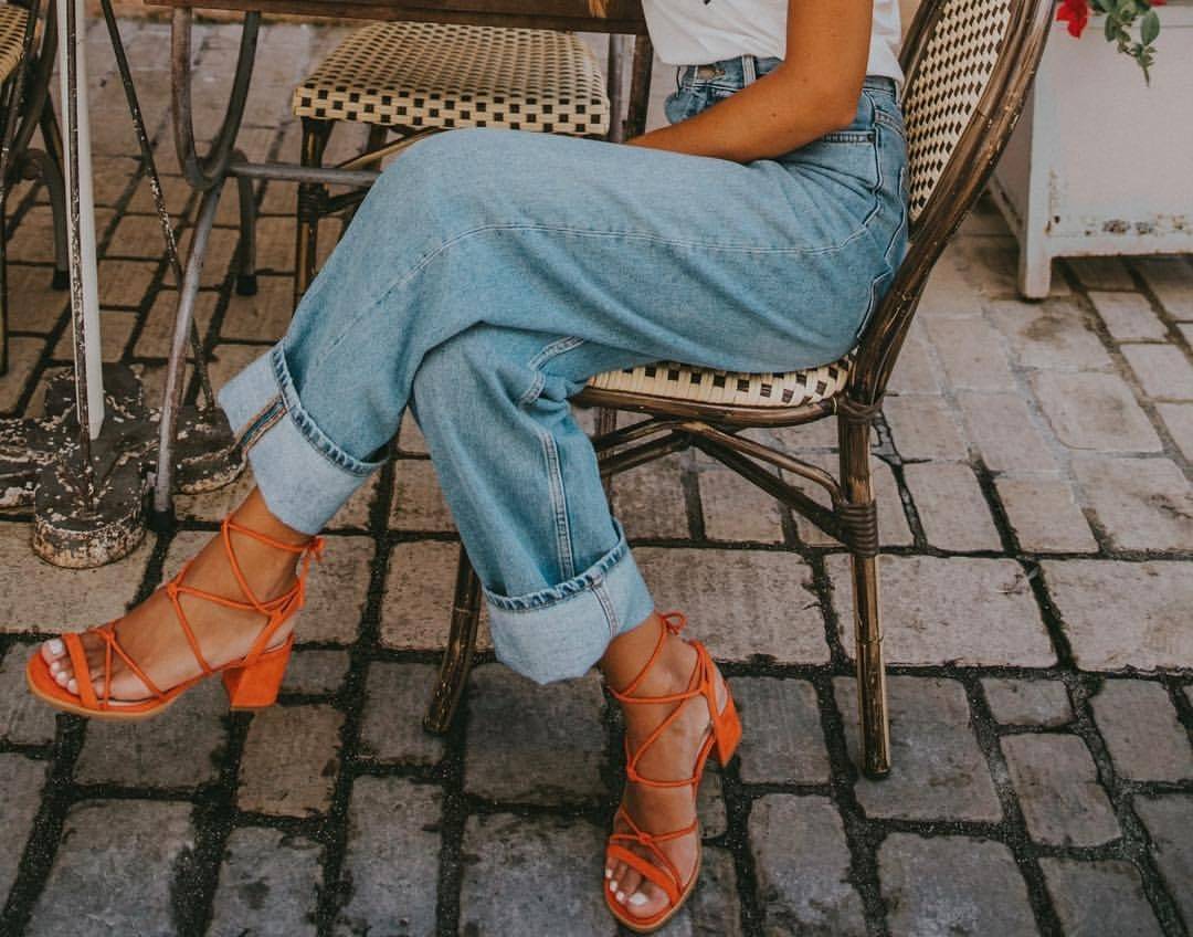 Social Sandálias laranja 