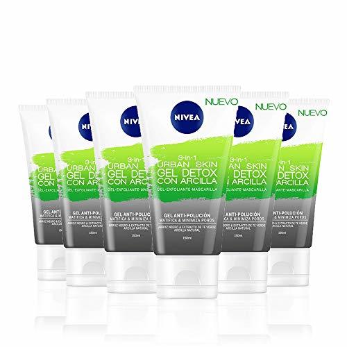 Beauty NIVEA Urban Skin Gel Detox con Arcilla 3 en 1 en pack