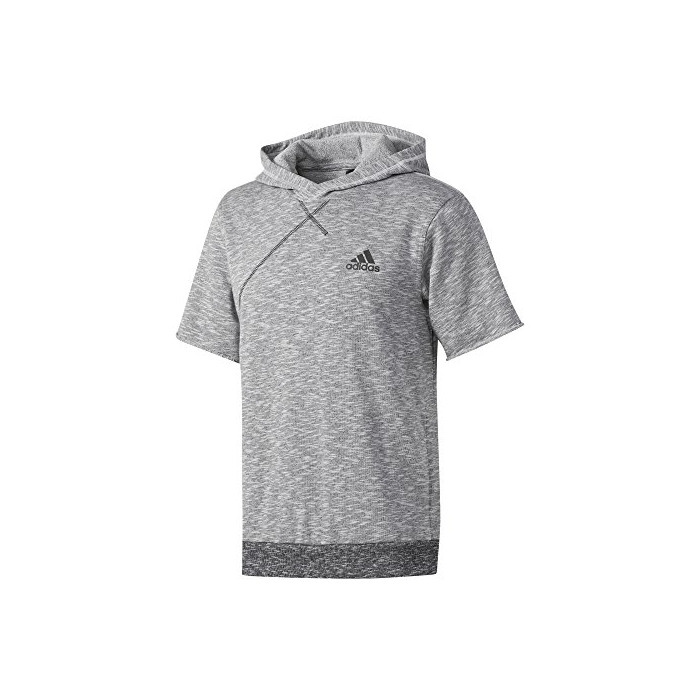 Fitness adidas Cross-Up SS Hoo Sudadera, Hombre, Gris