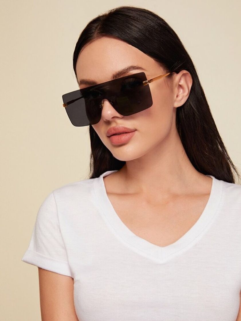 Social Flat Top Shield Sunglasses