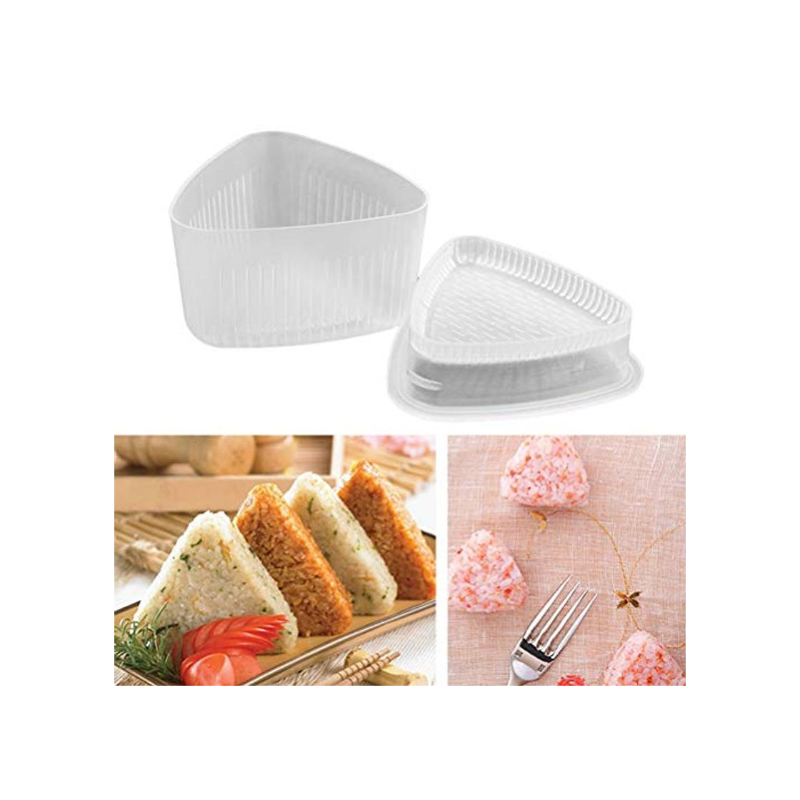 Producto FairySu Woqook Triangle Sushi Mold Rice Ball Maker Sushi Rice Cake Press Moldeador