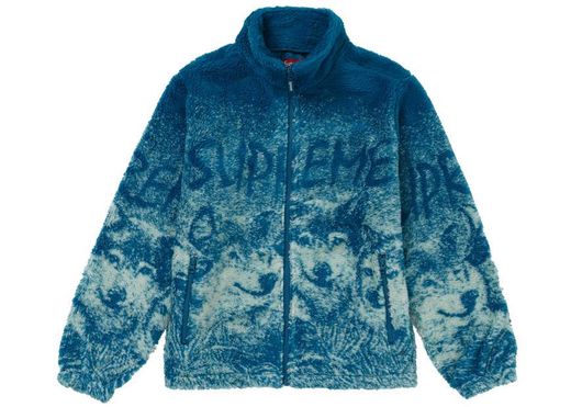 Supreme Wolf Fleece Jacket Dark Teal 