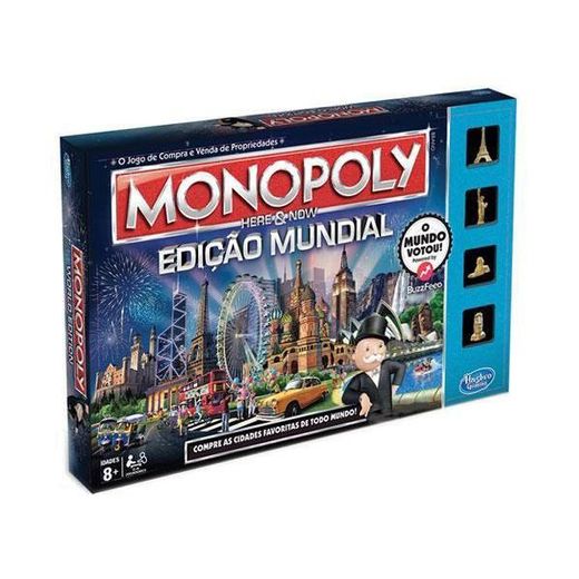 Jogo de Tabuleiro Monopoly Here & Now Edição Mundial