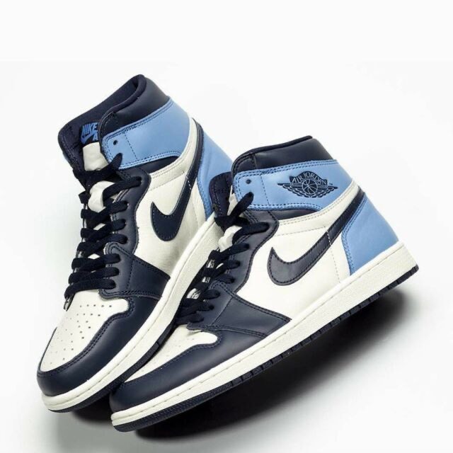 Fashion Nike Jordan 1 Retro High Obsidian UNC 