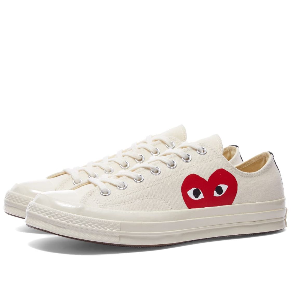 Moda Comme des Garcons Play x Converse Chuck Taylor 1970s Ox Beige