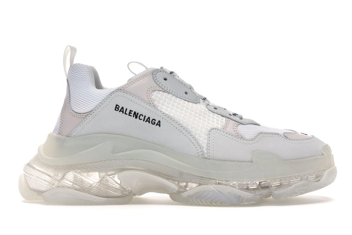 Moda Balenciaga Triple S Clear Sole White