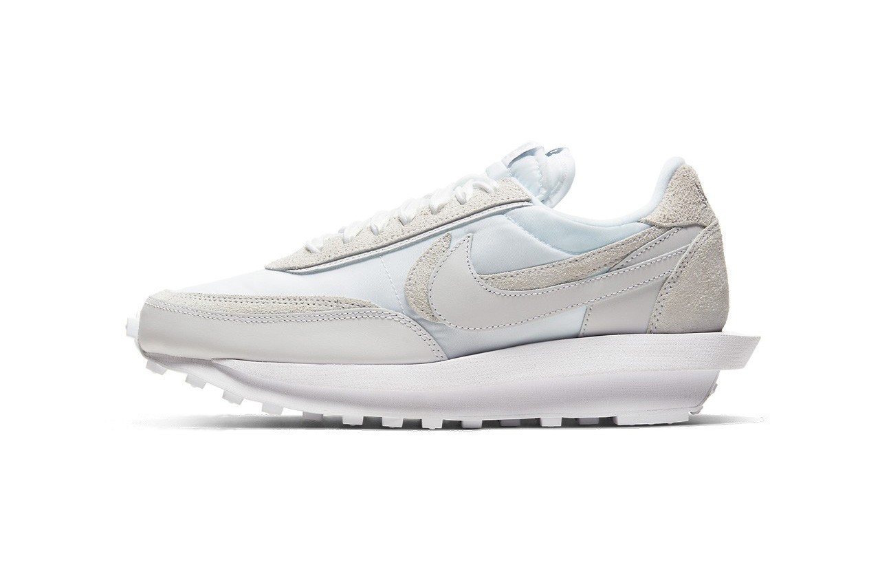 Fashion Nike LD Waffle Sacai White Nylon 