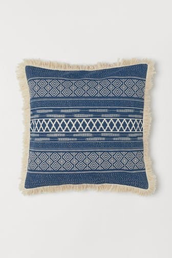 Product Fringed cushion cover