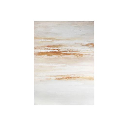 White and Gold Abstract Print Canvas 65x90