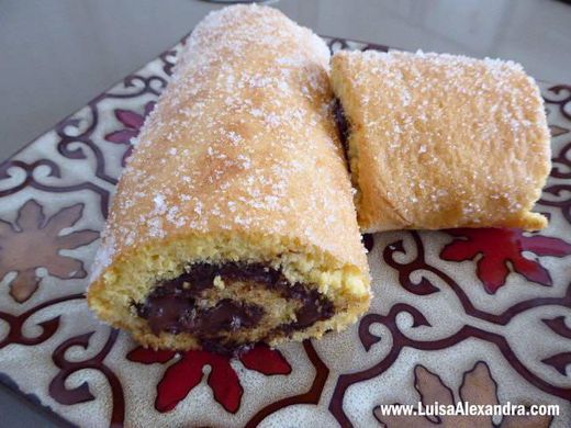 Torta de recheio de chocolate 