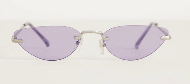 Moda Óculos de sol cat eye roxo 