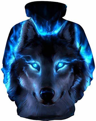Social Ocean Plus Niño 3D Sudaderas con Capucha con Bolsillo Canguro Adolescente Sudadera